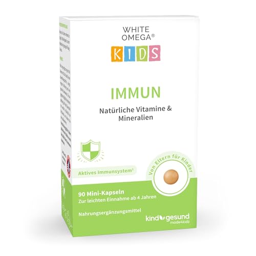 Vitamine für Kinder – für das Immunsystem – zuckerfrei – Omega-3, Vitamin C, D3+K2, Selen, Zink – 90 Mini-Kapseln (1 Monat) Vitamine für Kinder – für das Immunsystem – zuckerfrei – Omega-3, Vitamin C, D3+K2, Selen, Zink – 90 Mini-Kapseln (1 Monat)