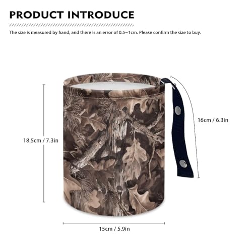 Image of Dead Branch LeavesTrash Bag, Car Trash Can - Cute, Portable, Collapsible for Back Seat, Floor, Hanging Headrest Waste Basket - Auto Garbage Accessory