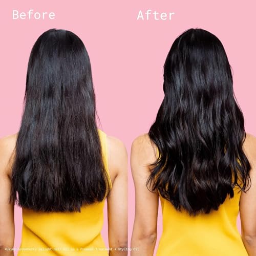 Image of Squigs Hair Growth Oil for Dry & Damaged Hair - with Amla, Castor & Coconut Oil Blend for Frizz Control, Hydration & Scalp Treatment - Pre-Wash & Styling Treatment - (1.86 Fl Oz)