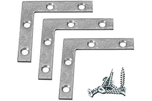 Framing Hardware 12 Pack for Flat Corner Braces for Wood