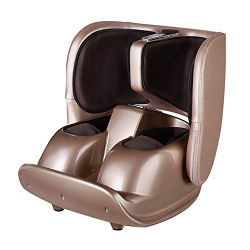 Fußmassagegeräte Beinmassagegerät Home Calf Knetmaschine Automatische Sohle beheizte Beinschütteln Fußreflexzonenmaschine (Color : Gold, Size : 43 *
