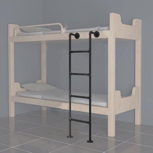 Échelle de lit superposé pour camping-car en métal noir robuste 125 cm