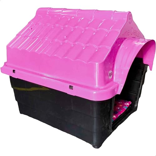 Casa Casinha De Cachorro Plástica N6 Injetada Mecpet (Rosa, Nº 06)