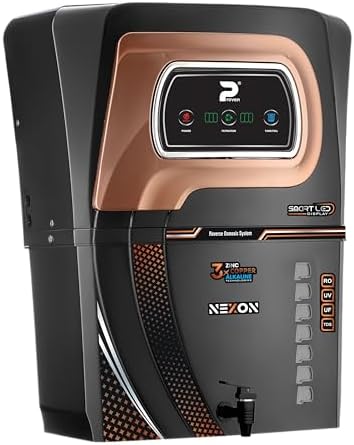 Proven Nexon Aqua Water Purifier for Home RO+UV+UF+TDS | Copper + Mineral Guard + Alkaline | For Borewell & Hard Water | 12L| ISI Approve |12 Stage | Made In INDIA | Saves 60% water| 1 year Warranty