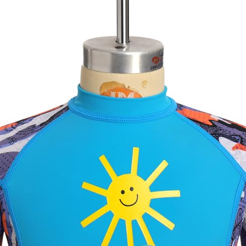 Image of OBEEIIOBEEII Kids Full Body Swimsuit Boys Girls Long Sleeve Rash Guard Swimwear One Piece Bathing Suit Surfing Suit