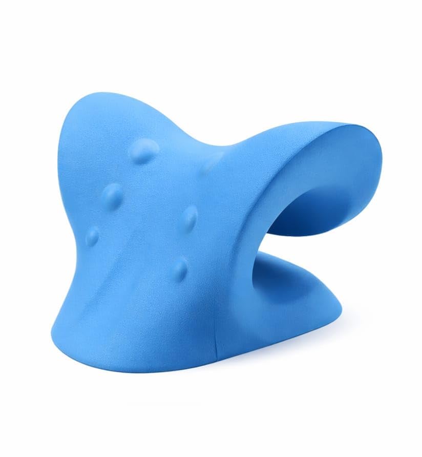 Image of Neck Support Stretcher for Pain Relief | Cervical Neck & Shoulder Relaxer, Spine Alignment, Posture Corrector & Acupressure Foam Neck Support Cushion