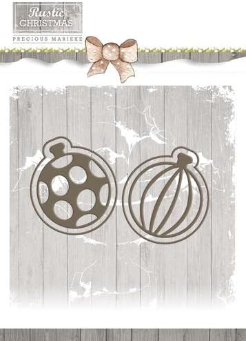 Precious Marieke Die Rustic Christmas-Bauble Set