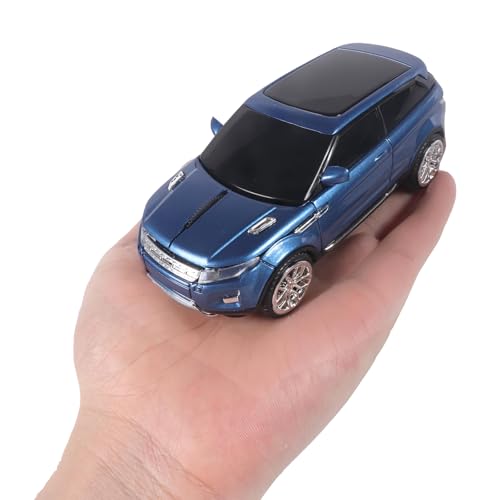 Wireless Mouse Car Computer Mouse for PC Laptop (Blue)
