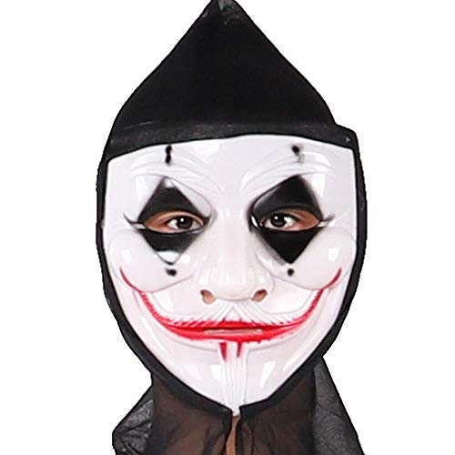 Masque horreur Halloween fantôme cagoule cosplay pack de 5 accessoires de fête taille M - 2