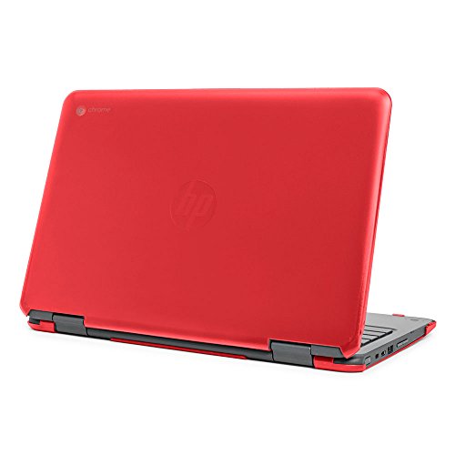 mCover - Carcasa rígida para portátil HP Chromebook X360 11 G1 EE (11,6", no Compatible con HP C11 G4EE / G5EE / G6EE), Rojo