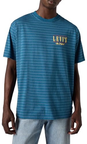 Levi's Herren Vintage Fit Graphic Tee T-Shirt, Stripe Serif Logo Hampton Bay, M – Ansicht 4