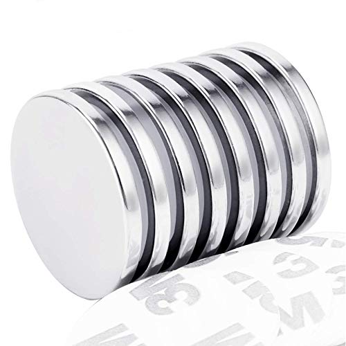 Best Cyber Monday 🔥 Grtard Powerful Neodymium Disc Magnets, Strong, Permanent, Rare Earth Magnets. Fridge, DIY, Building, Scientific, Craft, and Office Magnets, 1.26”D x 1/8”H, Pack of 8