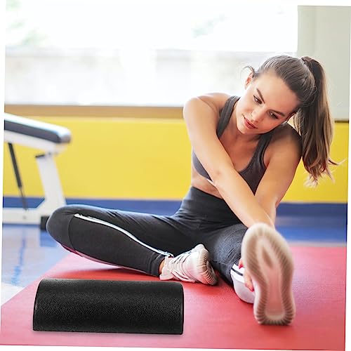 BESPORTBLE Half Yoga Roller para recuperación muscular, herramienta de masaje de espuma y sin olor para entrenamiento de yoga y fitness Negro miniatura 5