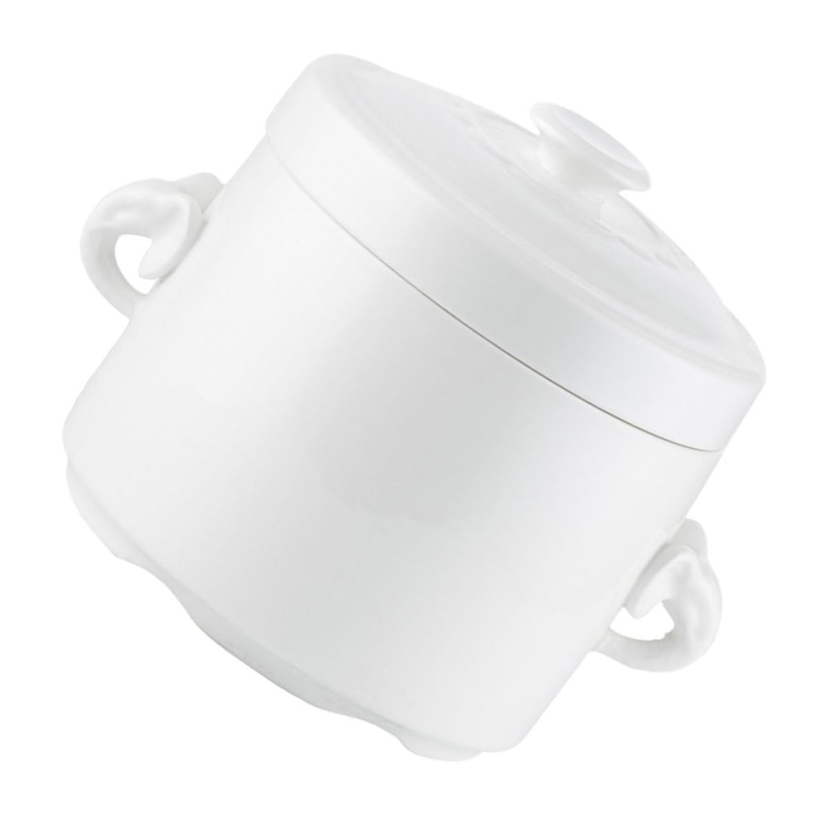 Bol à soupe blanc en céramique Beavorty avec double anse pour cuisson mijotée