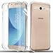 Produktbild TXLING Samsung Galaxy J7 PRO /J730 Hülle Durchsichtige Schutzhülle Case Etui TPU Schale Cover Handyhülle Klar Bumper Transparent (2 Stück Panzerglas Schutzfolie)