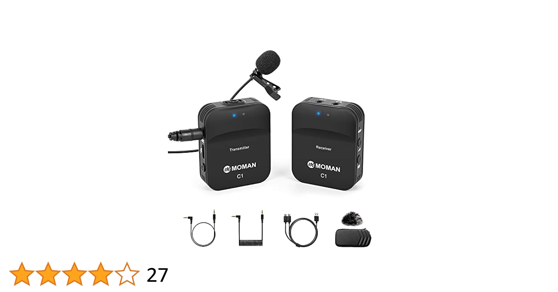 MOMAN C1 ラベリア　マイク Wireless Lavalier Microphone for DSLR Moman C1 and C1X | Moman