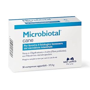 Nbf Lanes Microbiotal cane, 30 compresse appetibili per favorire il fisiologico benessere del microbiota intestinale
