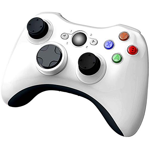 ❤ Crazy Deals YCCSKY Wireless Controller for Xbox 360, 2.4GHZ Game Controller Wireless Remote 360 Controller Gamepad Joystick for Microsoft Xbox 360 Slim and PC with Windows 7/8/10 (NOT for Xbox ONE), White