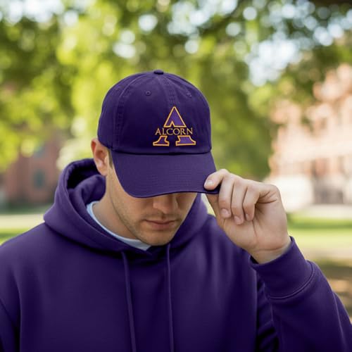 Gorra bordada ajustable púrpura para adultos miniatura 5