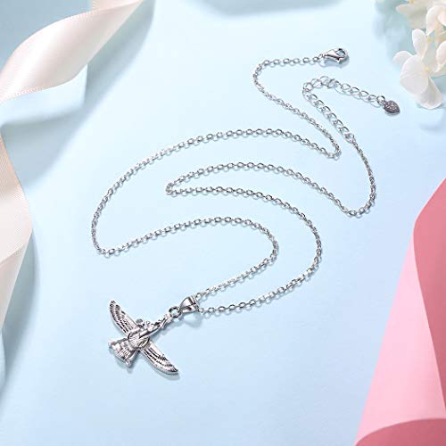 U7 Farvahar Pendant Middle Eastern Jewelry Sterling Silver Chain Iran Persian Gift Necklace #TOP5
