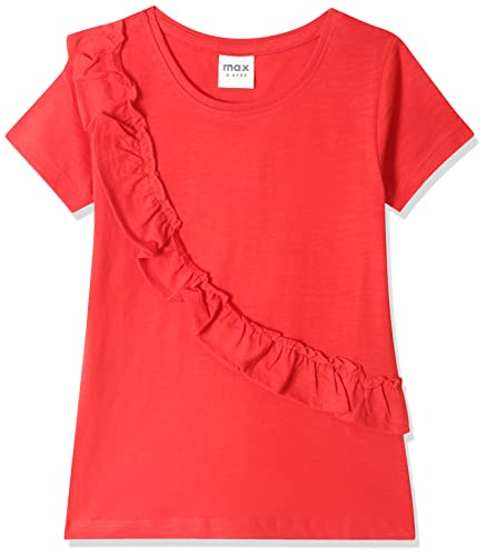 Image of Max Girls Solid Ruffle-Detailed Regular Fit Top