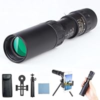 10-30X25 Monocular Telescope High Power, Monoculars for Adults, Compact Waterproof Monocular for Bird Watching Hiking Camping with Tripod&Phone Holder&Hand Strap