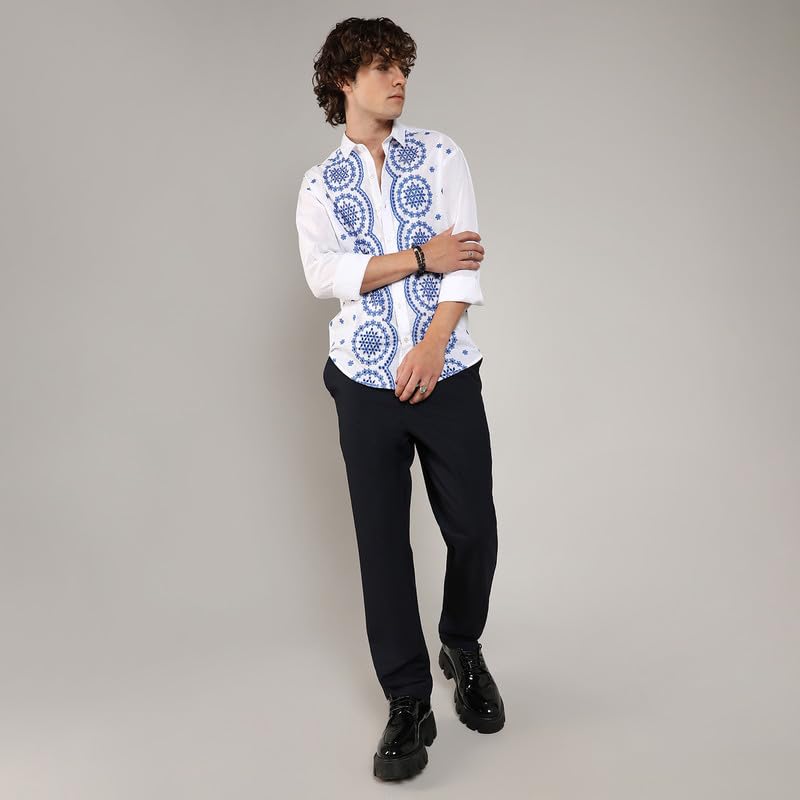 Image of CAHOOT Men's Brushed Buffalo Check Shirtfor Casual Wear | Spread Collar | Long Sleeve | Button Closure | Shirt Crafted with Comfort Fit for Everyday Wear