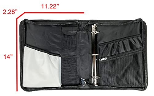 Vaultz Locking Zipper Binder, 2.28" X 11.22" X 14", Grey/Black (Vz03612) #TOP5