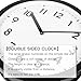 BESTIME 66289A 15-Inch Double Sided Aluminum Wall Clock.Minimalist Designed Classic Station Clock Made of Aluminum, Quiet,Elegant,Classy Style,Home,Office,Living,Kitchen,Bedroom.