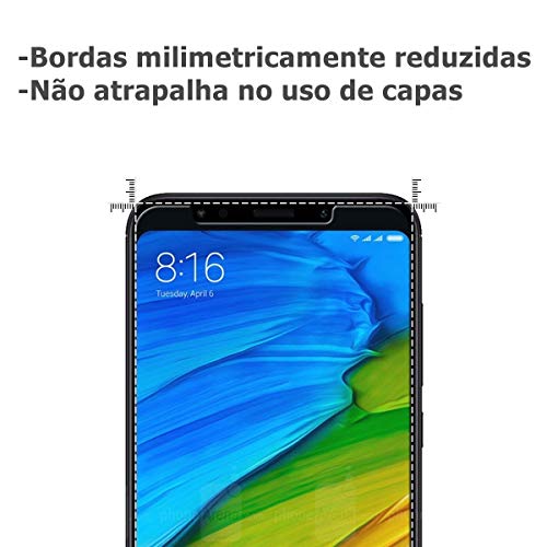 Kit Capa Capinha Anti Impacto 360 Para Xiaomi Redmi Note 5 Tela 5.99