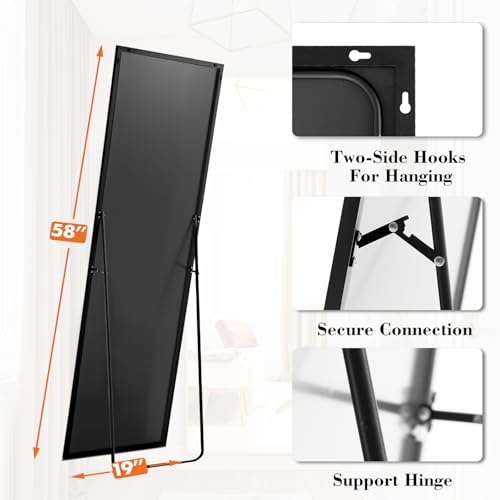 Aidoly 19"x58" Mirror Full Length, Upgraded Body Wall Mirrors — view 3