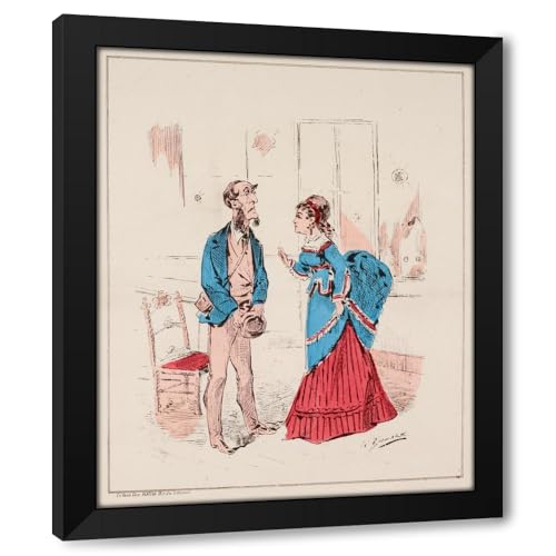 ArtDirect Ces bons anglais par H. Demare Quand ils sont venus mettre le feu à la maison Custom Framed Art Print Giclee Print or Canvas Options with Various Sizes and Customization by Henri Demare