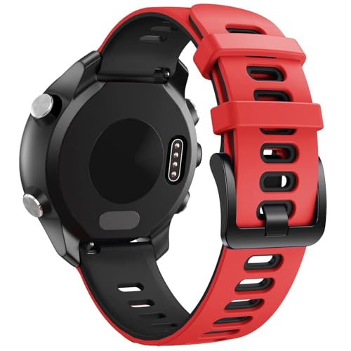Bracelet silicone 40 mm anti irritation pour montre de sport 20 mm