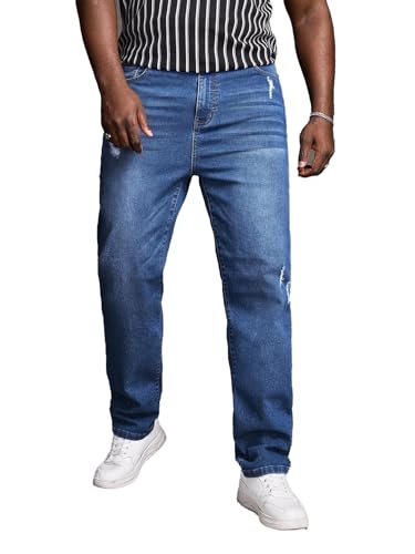 Image of KOTTY Men's Solid Straight Fit /Skinny Fit /Relaxed Fit Comfortable and Strechable Stylish Looking Jeans