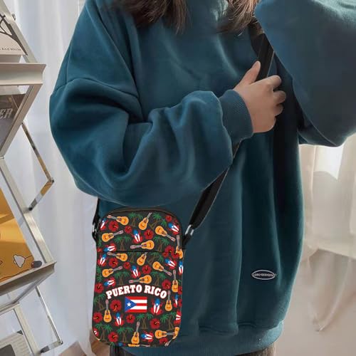 HOLLP Puerto Rico Travel Gift Puerto Rico Crossbody Bag Puerto Rico Flag Souvenir Merch 6