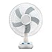 Wentylator stołowy oscylacyjny 16-calowy z 3 ustawieniami prędkości 5 ostrzy 60 minut Timer Wentylator cyrkulacyjny powietrza na cokole Biały