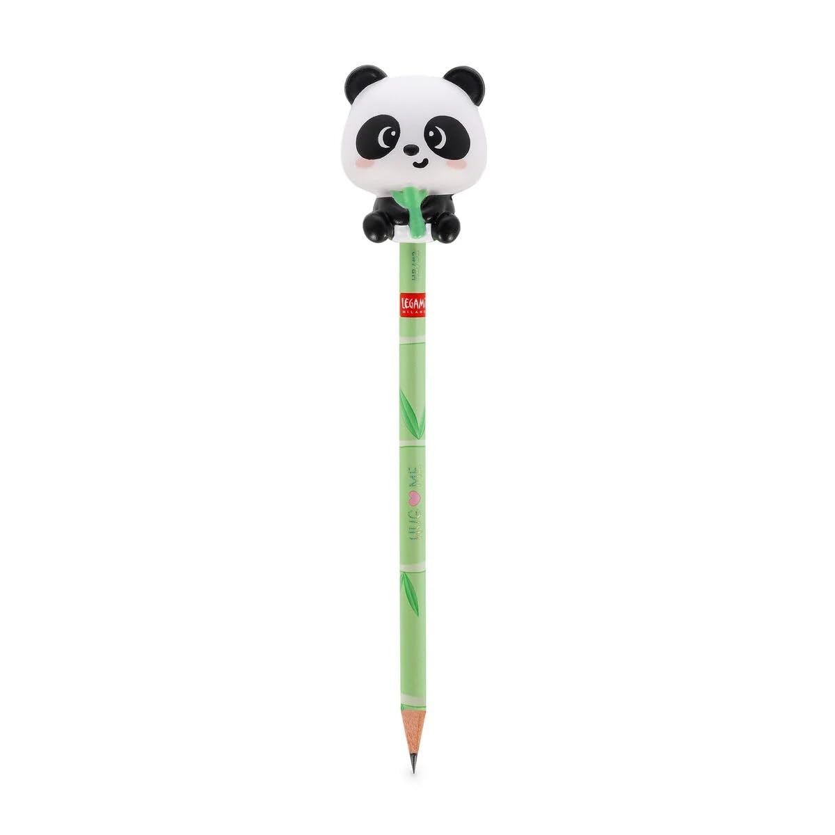 LEGAMI Squeezies Panda Hug Me Pencil - Pencil with Soft Squishy Anti-Stress Attachment - Kawaii Stationery for School, Homework, Notes & Drawing School, Study & Office