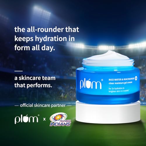 Image of Plum x Mumbai Indians Match-Day Skincare Combo | Facewash, Moisturiser & Sunscreen | CMS Routine for Beginners | Daily Glow & Sun Protection Kit | 100% Vegan | For Men & Women