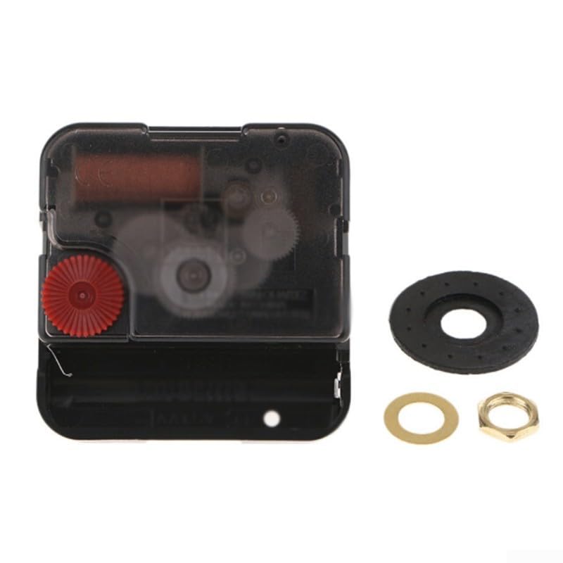 WinTaim 12888 Super Silent Sweep Clock Mechanism Movement, Quartz Wandklok Motor Vervangende Onderdelen, 33/64 Inch Maximale Wijzerplaat Dikte, Totale Schachtlengte: 59/64 inch, (WT-12888-serie