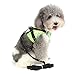 Ranphy Pet Harness and Leash Set Dog Harnesses for Small Dogs Adjustable Step in Vest Harness Reflective No Pull No Choke Escape Proof Beach Style Boy Girl Jacket for Walking Training Yellow Size L