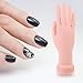 Beaupretty Manicure Practice Left Hand and Foot Model with Bendable Fingers Lightweight Fake Nail Art Trainer for Salon and Beginner Use 8.85 Inch