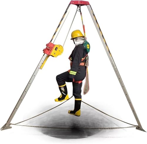 Équipement pour Espaces Confinés, Pieds Réglables De 7 Pieds, Treuil De 1 200 LB, 1 800 LB, 2 600 LB, Trépied De Sauvetage Commercial pour La Lutte Contre...