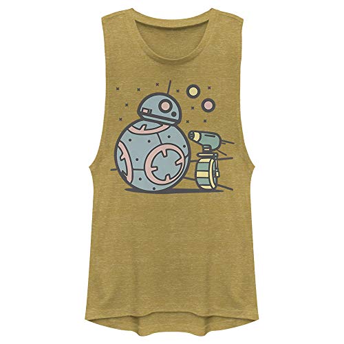 Débardeur Star Wars Droid Team pour femme haut sans manches or chiné L