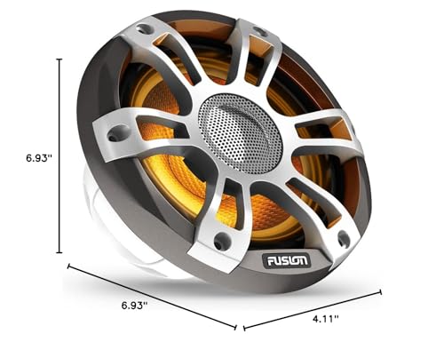 Image of Garmin Fusion Signature Series 3i Marine Coaxial Speakers, 6.5 inch 230-watt CRGBW Coaxial Sports Gray Marine Speakers (Pair)