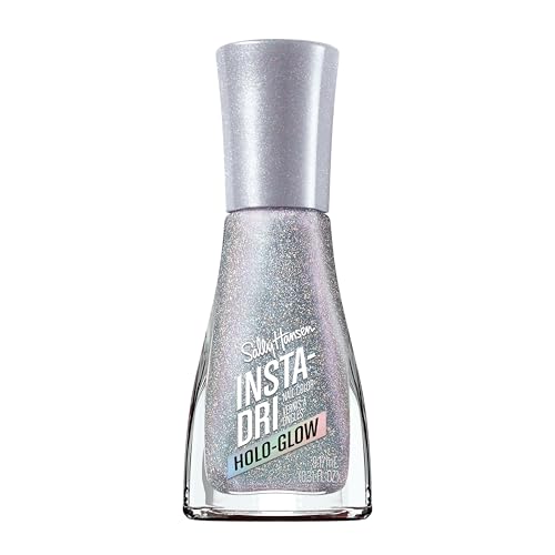 Sally Hansen Insta-Dri, Holo-Glow, Euphoric, Smalto Unghie, Semplice da Usare, Resistente, Colori Bellissimi, Si stende facilmente sulle Unghie, Non Sbava, 0.3oz