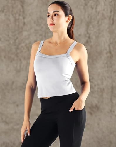 NELEUS Pacote com 3 regatas femininas de compressão atlética com sutiã esportivo camiseta de corrida