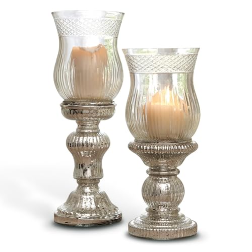 Loberon Kerzenständer Set Luisant | Deko Kerzenständer Silber Für Kerzen...