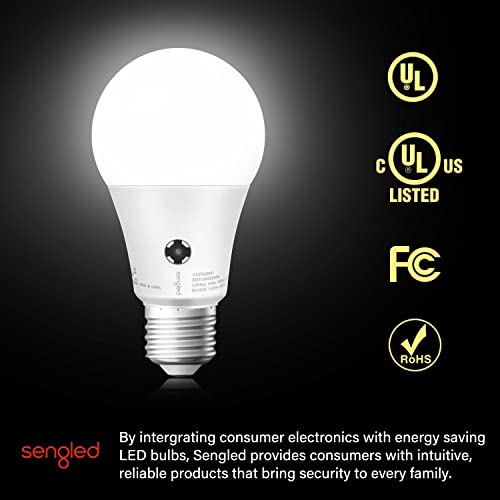 Sengled 5000K Daylight Led Light Bulb 10.5 Watt Equivalent 1200Lm, Automatic Dusk To Dawn Light Bulbs For Outdoor Lighting, 3 Pack, Ul Listed. #TOP5