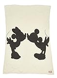 Barefoot Dreams CozyChic Classic Mickey and Minnie Mouse Throw Disney Series Cream/Carbon