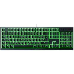 Razer Ornata V3 X - Flat Membrane Keyboard with Chroma RGB Silent Membrane Switches Ergonomic Wrist Rest Keycaps Anti-UV Coating QWERTZ DE Layout Black